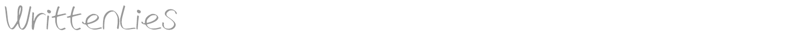 Written Lies font preview